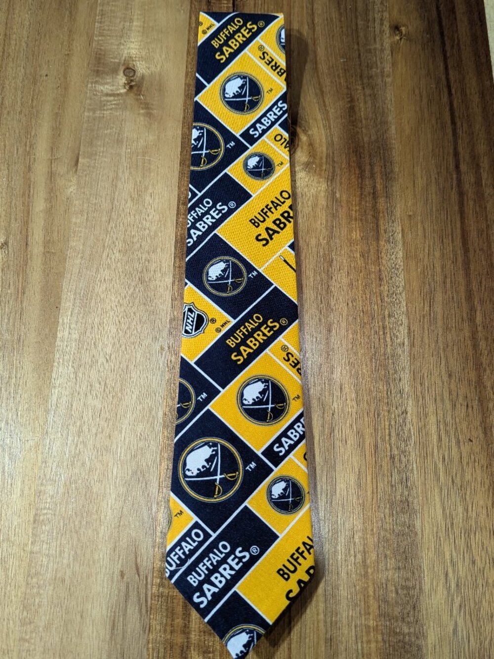 Buffalo Sabres NHL Men's Neck Tie. Custom handmade. New